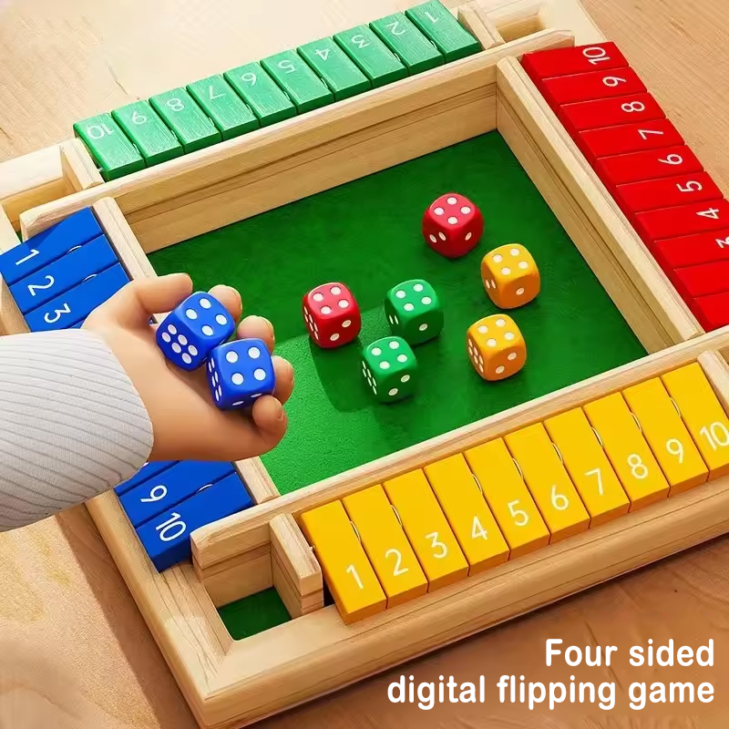 Board Game Flip 7 - Gioco da Tavolo in Legno con
