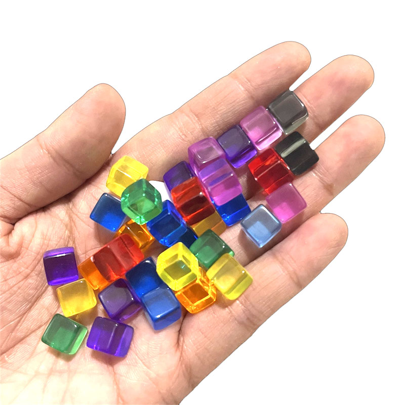 Board Game Economy - 100 pz/set 8mm Trasparente Cubo Dadi