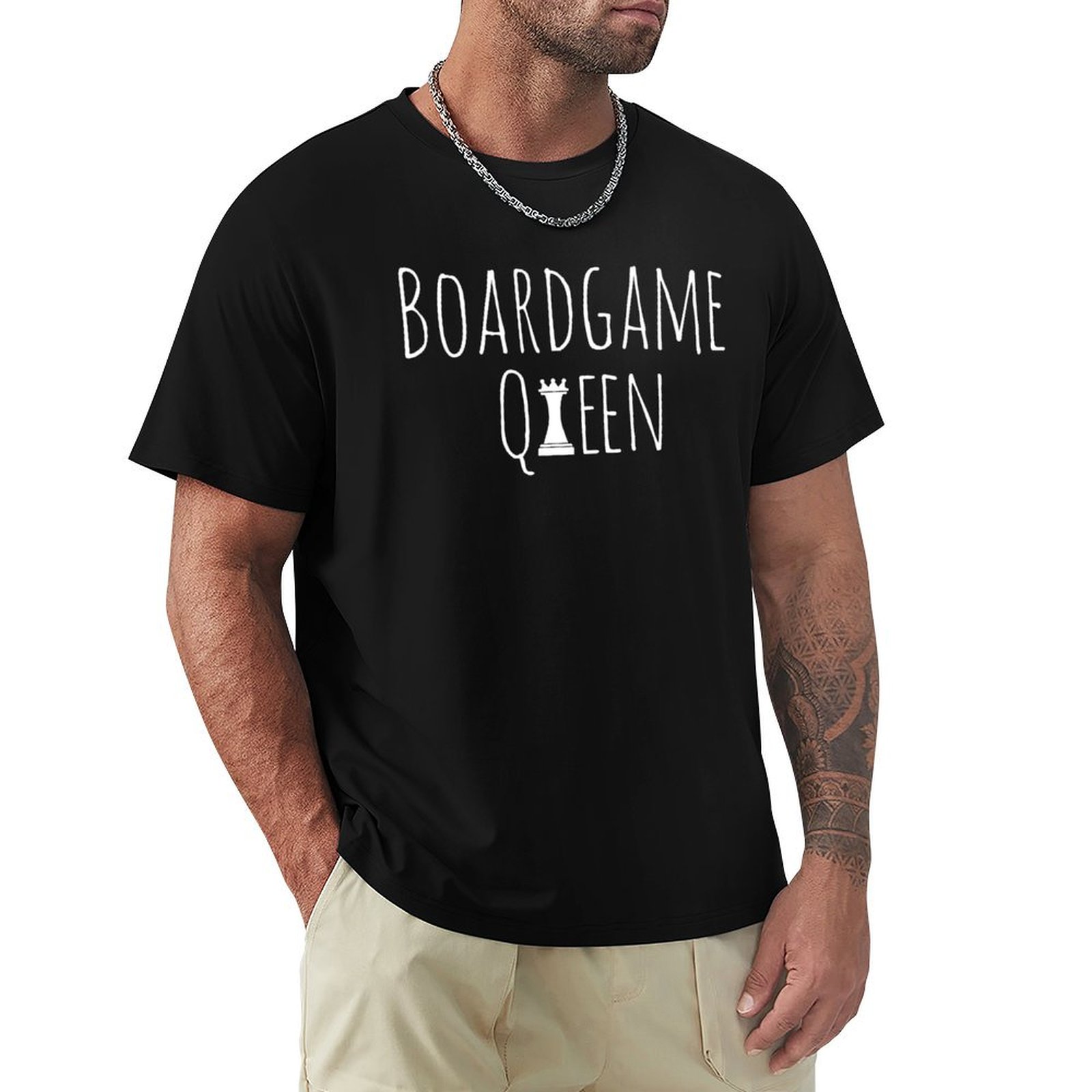 Board Game Queen - T-Shirt Queen Boardgame, T-Shirt Casual da