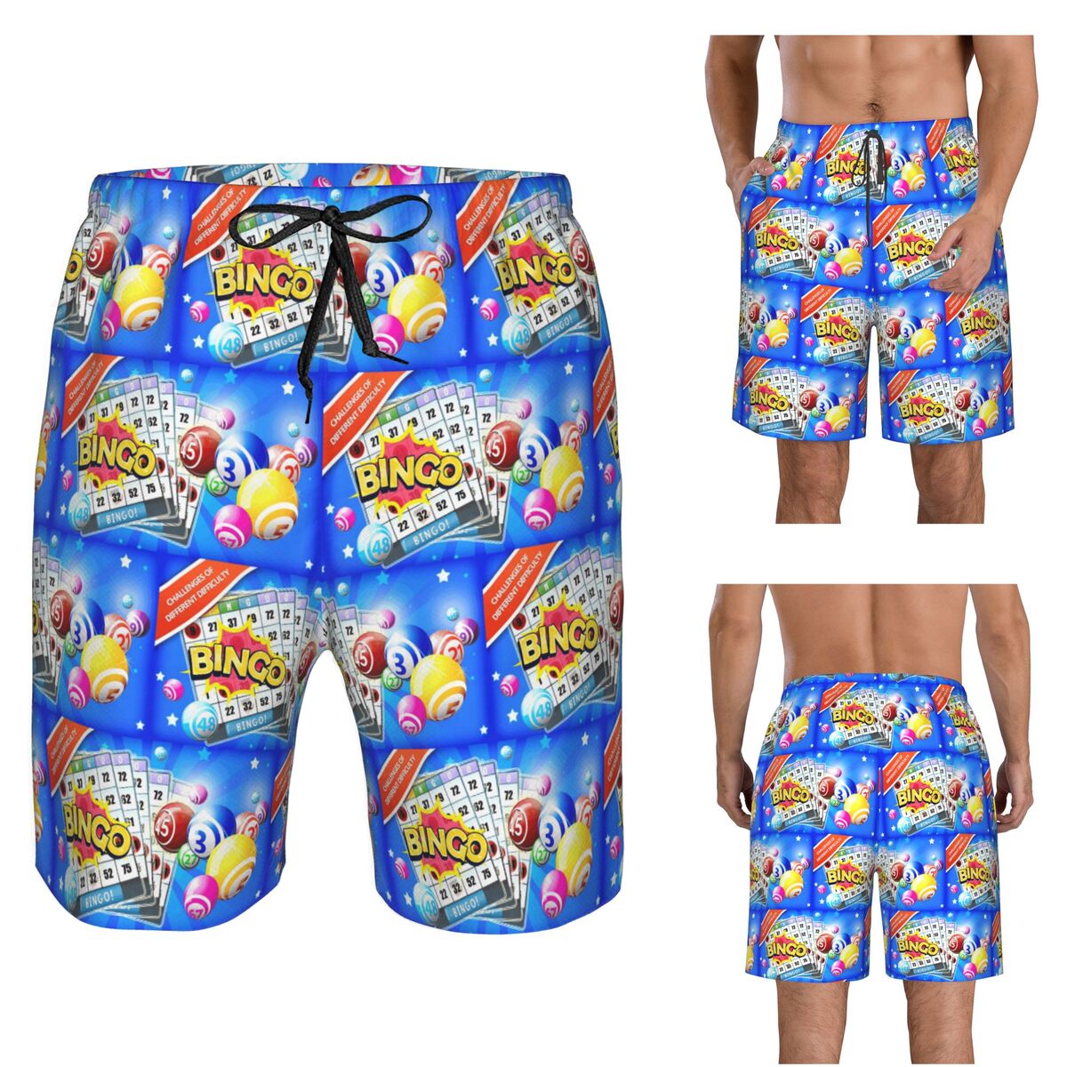 Board Game Queen - Pantaloncini da Spiaggia per Uomo 'Game