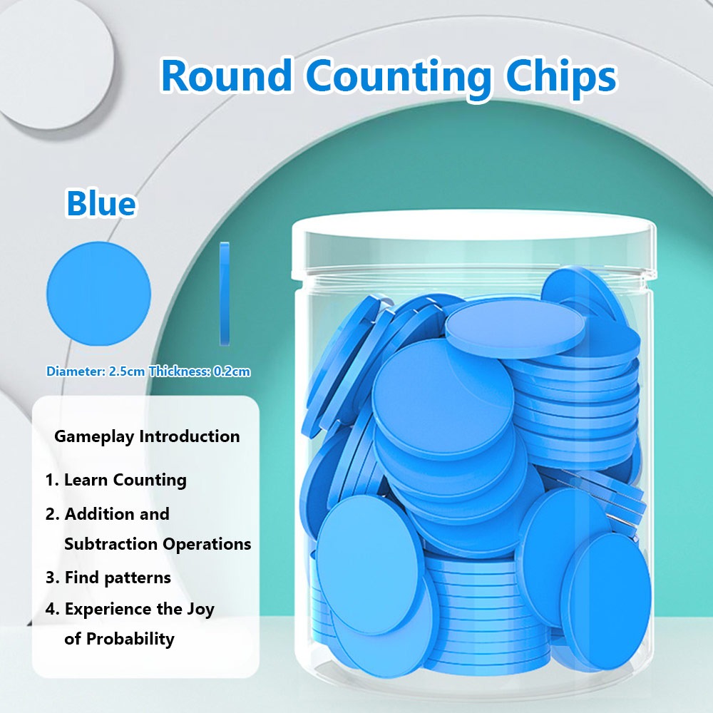 Board Game Economy - 100 Pezzi di Fiches in Plastica