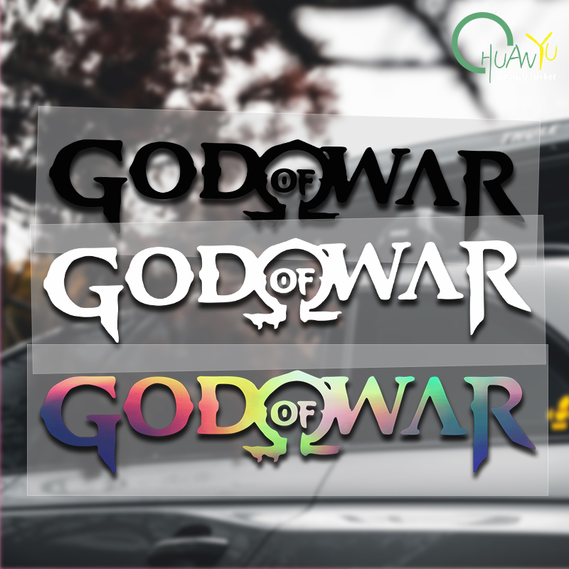 Board Game Logo - God of War Game Logo adesivi