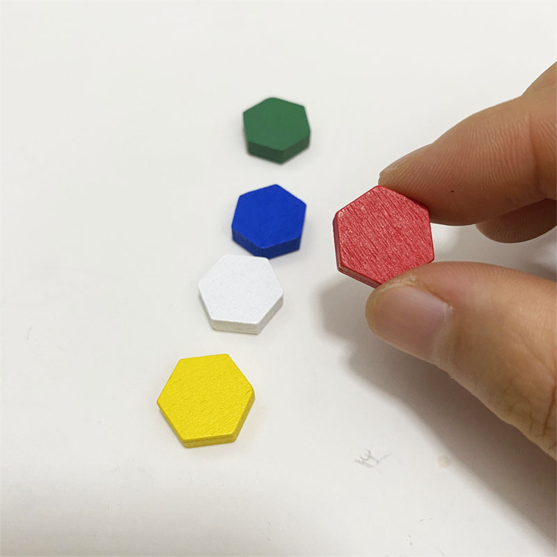 50 pezzi in legno prisma esago - Board Game Economy recensione e prezzo